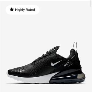 Nike Air Max 270 black size 10 gently used no signs of wear